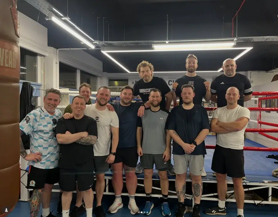 Men in a boxing ring